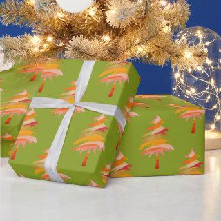 Bright Colorful Whimsical Christmas Tree Pattern