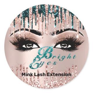 Bright Eyes Project For Amoy Drips Rose Classic Round Sticker