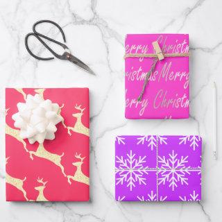 Bright Festive Pattern Pink Jewel Tones   Sheets
