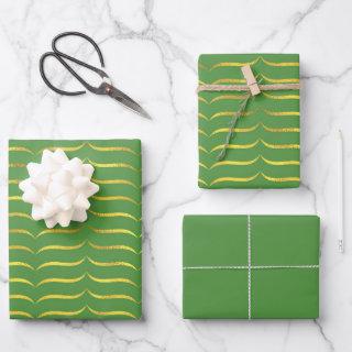 Bright Green  and Gold    Sheets