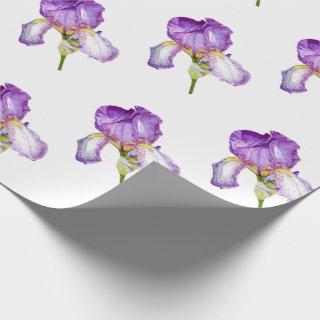 Bright Purple Iris Pattern