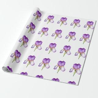 Bright Purple Iris Pattern