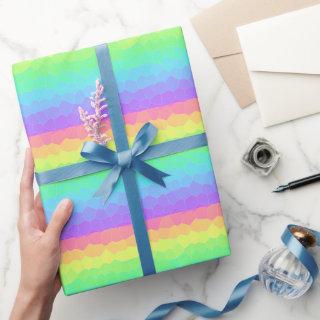 Bright Rainbow Geometric Gradient