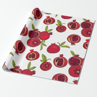 bright red fruit pomegranates