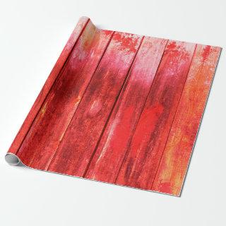 Bright red wood wall plank texture. Wood texture w