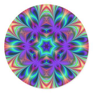 Bright Spirit Mandala   Classic Round Sticker