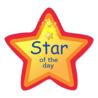 Bright Star of the Day Stickers for Students