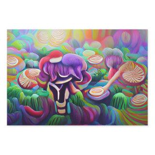 Bright Vibrant Colorful Psychedelic Pattern  Sheets