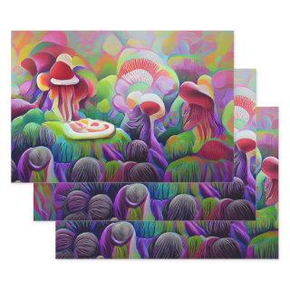 Bright Vibrant Colorful Psychedelic Pattern  Sheets