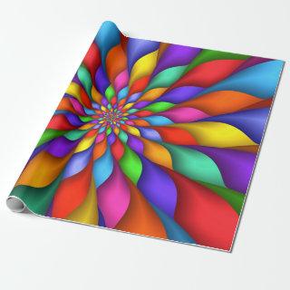 Bright Vivid Psychedelic Spiral Wrap