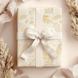 Bright & Whimsical Rustic Gold Winter Botanicals  Sheets