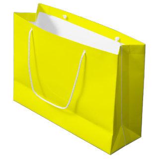 Bright yellow (solid color)  large gift bag