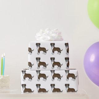 Brindle Boxer Cute Cartoon Dog Pattern