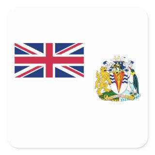 British Antarctic Territory Flag Square Sticker