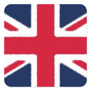 British Flag Square Sticker