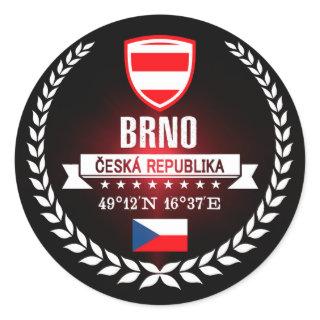 Brno Classic Round Sticker