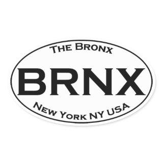 BRNX - The Bronx New York Oval Logo Oval Sticker