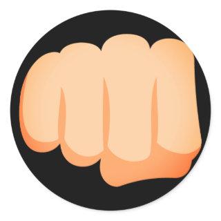 Bro Fist Emoji Classic Round Sticker