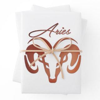 Bronze Aries the Ram Zodiac  Sheets