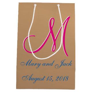 Bronze Light 3d Monogram Medium Gift Bag