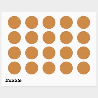 Bronze  (solid color)  classic round sticker