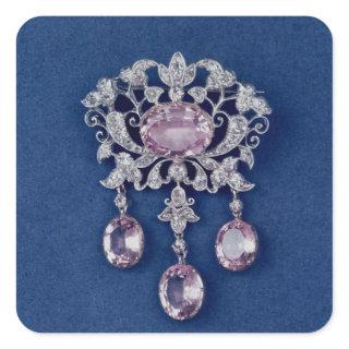 Brooch in shape of a flower, c.1780 square sticker