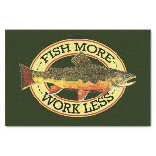Brook Trout Fly Fishing Tissue Paper