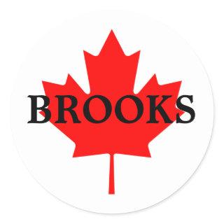 BROOKS CLASSIC ROUND STICKER