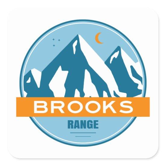 Brooks Range Alaska Square Sticker