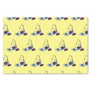 Broom & mop cartoon illustration tissue paper