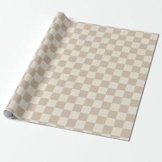 Brown and Beige Checkerboard