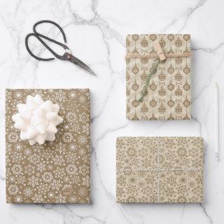 Brown and Tan Craft Christmas  Sheets