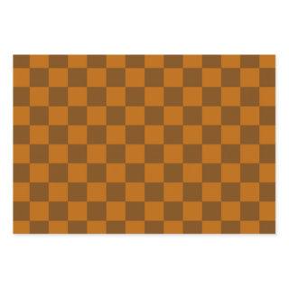 Brown Beige Checkered Block Print   Sheets