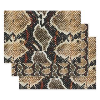 brown black beige animal print snake print  sheets