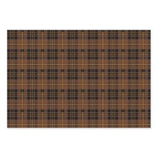Brown black tartan plaid lumberjack pattern  sheets
