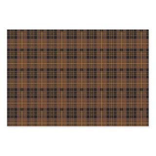 Brown black tartan plaid lumberjack pattern  sheets