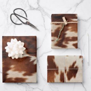 Brown Black White Cowhide  Sheets