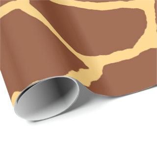 Brown Giraffe Skin Pattern