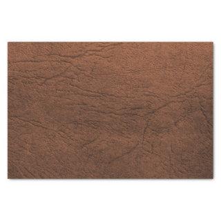 Brown Leather Look Tissue Paper