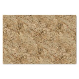 Brown Marble Fossil Look Tissue Paper