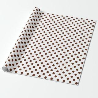 Brown Polka Dot on White Medium Space