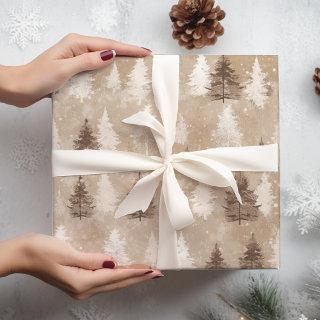 Brown Rustic  Christmas Winter Bear   Sheets