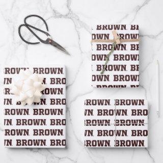 Brown Text Logo  Sheets