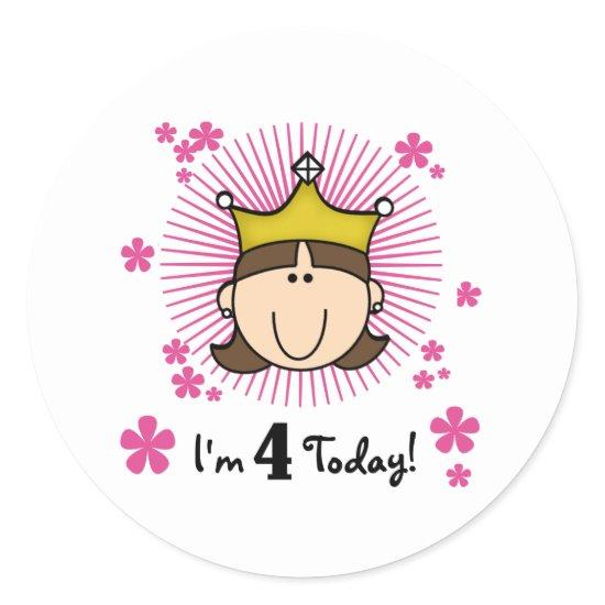 BROWPRINCESS4 CLASSIC ROUND STICKER