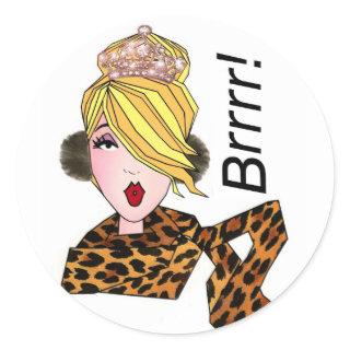 "Brrr! It's Cold!" Diva Stickers