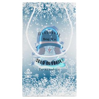 Brrrr, Baby It's Cold Outside Guy 3 Small Gift Bag