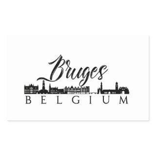 Bruges, Belgium Rectangular Sticker