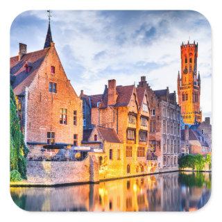 Bruges Square Sticker