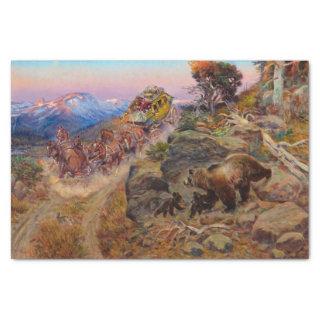Bruin Not Bunny Turned the Leaders by C. M Russell Tissue Paper