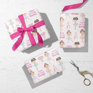 Brunette Ballerina Personalized  Sheets